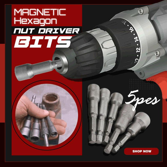 5pcs Magnetic Hexagon Nut Driver Bits(50% OFF)