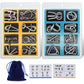 Metal Puzzle Ring Eight-Piece Blue Version Brain Teasers