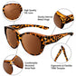 😎UV400 Protection Fit Over Glasses Sunglasses（Add 2/4 pcs to cart）