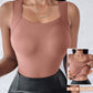 💐Women's U Neck Thermal Tank Tops with Built-In Bra
