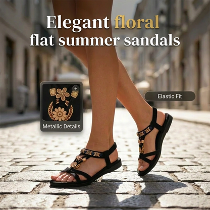 ⏳Limited-time 50% off⏰Women's Round Toe Flat Breathable Sandals👡