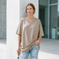 🌷2026 Summer Sale 50% OFF☀️Women's Summer Half Sleeve Casual Loose Fit Cotton Tunic T-shirt