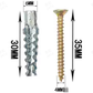 🔩Upgraded Serrated Iron Expansion Screw