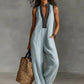 🔥 Hot sale 50% OFF🔥Women's Sleeveless V-Neck Wide-Leg Jumpsuit