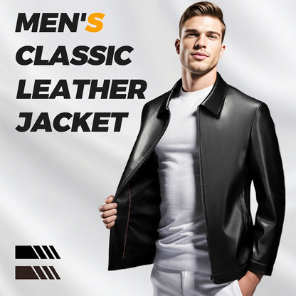 ⏳Limited-time 50% off⏰Men's Classic Leather Jacket🧥