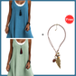 ⏰ LAST DAY 50% OFF! 👗 Women's Casual Loose Sleeveless Fake Two Piece Tank Dress – Breezy Layered Look & All-Day Comfort 💃
