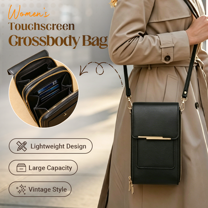👜 📱 Women's Touch Screen Messenger Bag – Smart Phone Charging, Anti-Theft & Water-Resistant ✨