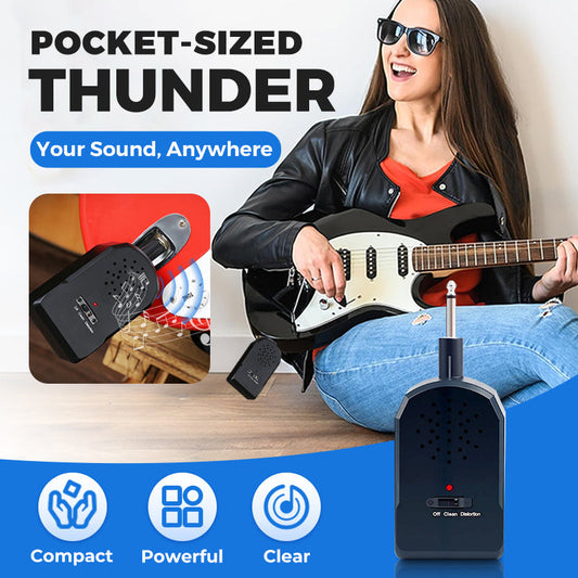🌆 BUY 2 GET 1 FREE! 🎁 Mini Portable Guitar Amplifier Set 🎸 30W HD Sound 🔊