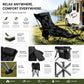 🥳2026 HOT SALE🥳💞50K+ SOLD!🪑🛡️ 50% OFF! Portable Folding Outdoor Chair – 300lb capacity, carbon steel frame, 3‑4 reclining positions. Anti‑sink feet, stable on any terrain! 🏕️✨