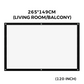 🥳World Cup Mode ON⚽️50% OFF!💞37K+ SOLD!✨ High Definition Projection Screen - 120-inch Diagonal with Matte White Surface for Crystal Clear Home Cinema Experience 🎬🌟