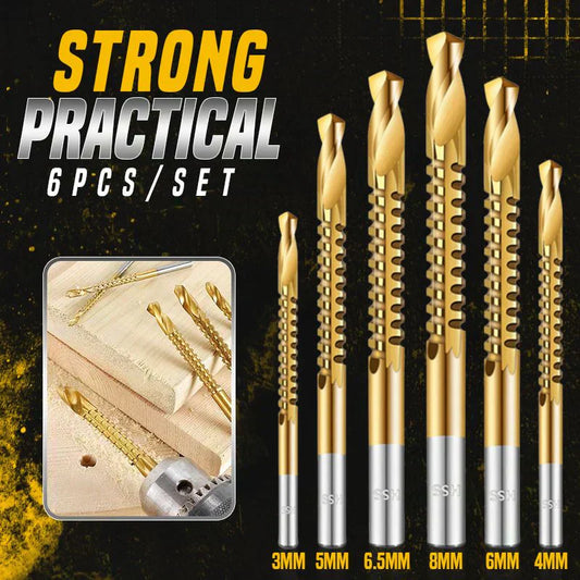 🛠️ LIMITED-TIME 50% OFF! ✨ Twist Drill Bit Set – Titanium-Coated, Serrated, Multi-Material 🔩
