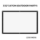 🥳World Cup Mode ON⚽️50% OFF!💞37K+ SOLD!✨ High Definition Projection Screen - 120-inch Diagonal with Matte White Surface for Crystal Clear Home Cinema Experience 🎬🌟