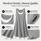 ⏰ LAST DAY 50% OFF! 👗 Women's Casual Loose Sleeveless Fake Two Piece Tank Dress – Breezy Layered Look & All-Day Comfort 💃