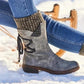 Women's Winter Warm Back Lace Up Snow Boots