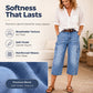 Special Offer📢📢50% OFF !! ⏰Women's Casual Stretchy Cropped Denim Pants