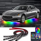 2026 Car Chassis Flexible RGB Waterproof LED Strip Lights (4PCS)