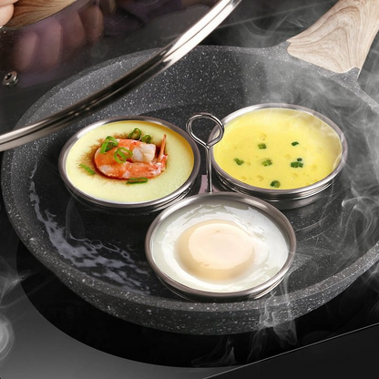 📢📢50% OFF !!⏰ 304 Stainless Steel Egg Cooker – Premium Food-Grade, Sturdy Mold Frame & Easy Unmolding ✨