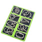 Metal Puzzle Ring Eight-Piece Blue Version Brain Teasers