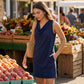 👗 Elegant Slim Fit Cowl Neck Dress – Sleeveless, Side Pockets, Versatile ✨