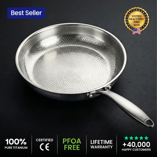 🎃Halloween Deal 50% OFF!🍳100% Pure Titanium Pan For A Toxin-Free Kitchen