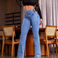 🎁2026 New Arrivals 50% OFF👖Stretch Flare Jeans With A High Waist