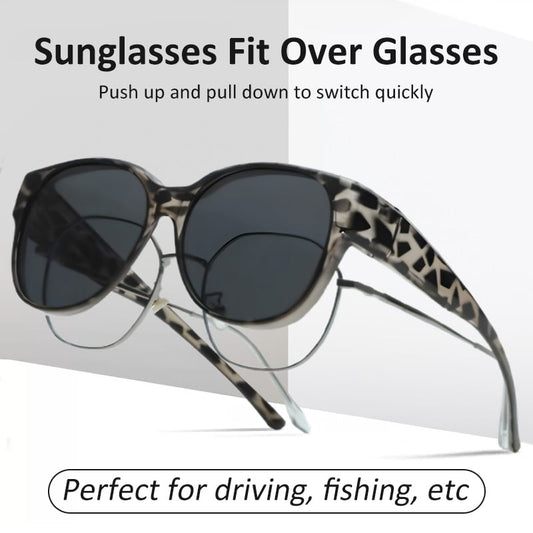 😎UV400 Protection Fit Over Glasses Sunglasses（Add 2/4 pcs to cart）
