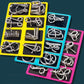 Metal Puzzle Ring Eight-Piece Blue Version Brain Teasers
