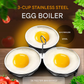 📢📢50% OFF !!⏰ 304 Stainless Steel Egg Cooker – Premium Food-Grade, Sturdy Mold Frame & Easy Unmolding ✨