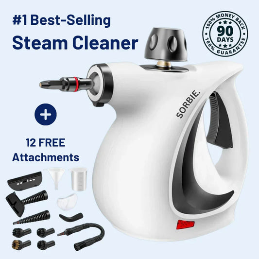 💦New arrival 50% OFF!🥌Pressurized Handheld Multi-Surface Natural Steam Cleaner with 12 pcs Accessories