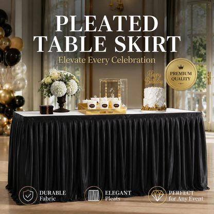 🎁2026 New Arrivals 50% OFF💥Pleated Table Skirt for Events🌹