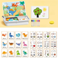 🎉HOT SALE🎉Magnetic Puzzles Face Dress Up Travel Game Double Side Preschool Educational Learning Toy for Kids