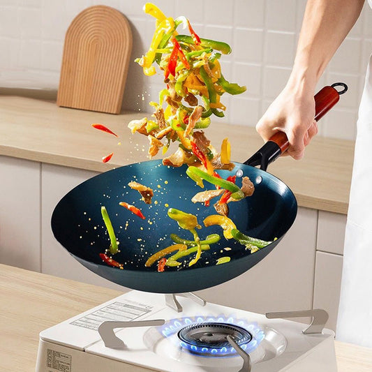 🔥50% off 🎁 - Home Use Non-Stick Iron Stir-Frying Wok