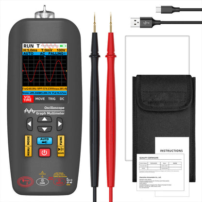 3-in-1 Handheld Graphics Multimeter - Oscilloscope, Inspectior & Flashlight