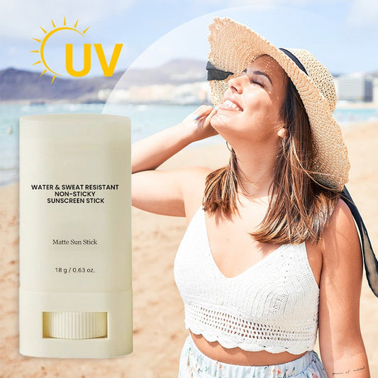 Water & Sweat Resistant Non-Sticky Sunscreen Stick