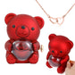⏰🌹Valentine's Day Surprise Sale 50% OFF!!💝Cute Teddy Bear with Preserved Rose--Necklace📿+Eternal Rose🌹+Teddy Bear🧸