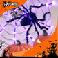Halloween Black Spider Decoration with Light