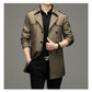 🥰Seasonal Promotions--Men's Double Breasted Windbreaker Jacket