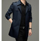 🥰Seasonal Promotions--Men's Double Breasted Windbreaker Jacket
