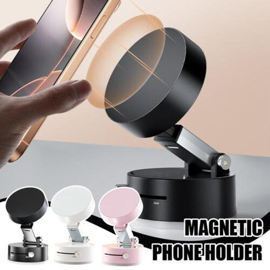 Foldable Portable Vacuum Magnetic Cell Phone Holder