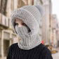 ✨ Christmas promotion limited to the top 100 💖 Women's Winter Integrated Knitted Bean Scarf Mask Hat