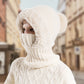 ✨ Christmas promotion limited to the top 100 💖 Women's Winter Integrated Knitted Bean Scarf Mask Hat