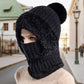 ✨ Christmas promotion limited to the top 100 💖 Women's Winter Integrated Knitted Bean Scarf Mask Hat