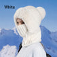 ✨ Christmas promotion limited to the top 100 💖 Women's Winter Integrated Knitted Bean Scarf Mask Hat