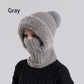 ✨ Christmas promotion limited to the top 100 💖 Women's Winter Integrated Knitted Bean Scarf Mask Hat