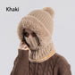✨ Christmas promotion limited to the top 100 💖 Women's Winter Integrated Knitted Bean Scarf Mask Hat