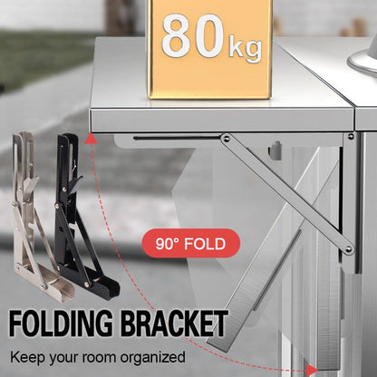 📢📢50%  OFF !! ⏰ Fold in a Second, Declutter Instantly! Multi-use Bracket for a Tidy Kitchen/Study 50% OFF🧱✨