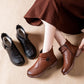 Women's Vintage Plush-Lined Leather Boots