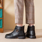 Women's Vintage Plush-Lined Leather Boots