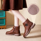 Women's Vintage Plush-Lined Leather Boots