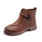 Women's Vintage Plush-Lined Leather Boots